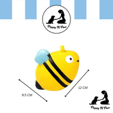 Puppy N Paw Queen Bee Squeaky Toy - Yellow